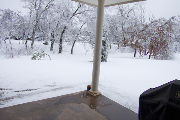 Peter Free's DxO ViewPoint review photo showing tilting pilla and snow scener.